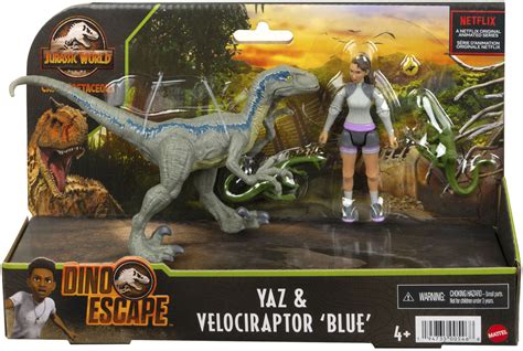 Jurassic World Human Dino Owen Velociraptor Beta Action Figure 2-Pack ...