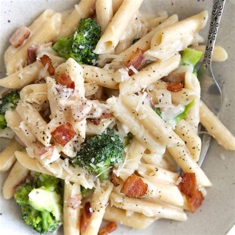 Easy Bacon Broccoli Pasta Recipe - The Forked Spoon