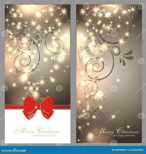 2 magic christmas cards stock vector. Illustration of globe - 45036985