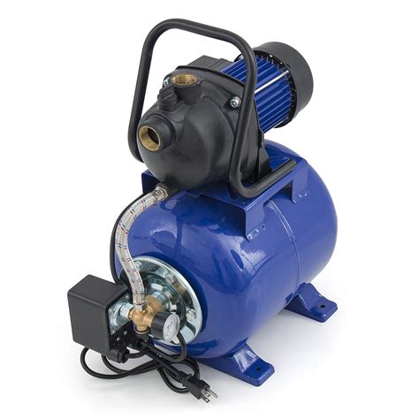 1200W 1.6HP Water Booster Pump w/ Pressurized Tank Plumbing Garden 1000 ...