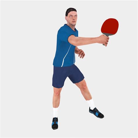 Table Tennis Player 3D Model $90 - .max .fbx - Free3D