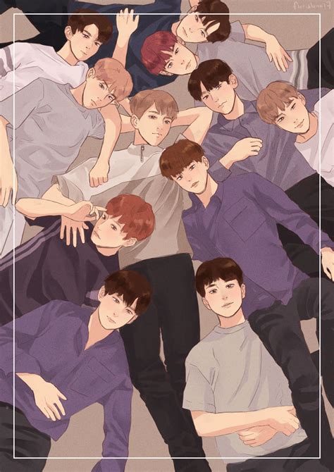 1st look / wanna one fanart | WANNAONE ในปี 2019 | แฟนอาร์ท อะนิเมะ และ วอลเปเปอร์