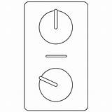 Control Knob Emoji coloring Page  ColouringPages sketch template