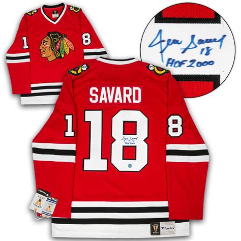 Denis Savard Chicago Blackhawks Autographed Signed Retro Fanatics Hockey Jersey