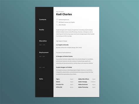 Figma Resume Template