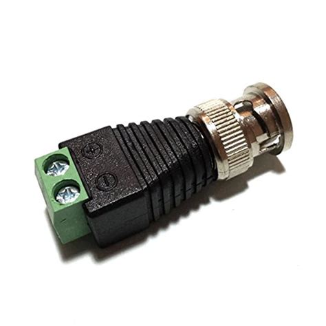 20Pcs Coax CAT5 BNC Male Connector To Camera CCTV BNC UTP Video Balun Connector Adapter BNC Plug ...