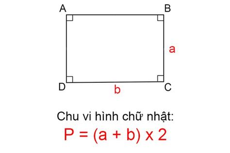 Một số bài toán vận dụng công thức tính chu vi hình chữ nhật | TH Khai ...