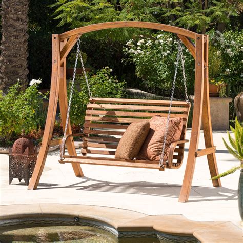 30 Best Ideas 2-person Natural Cedar Wood Outdoor Swings