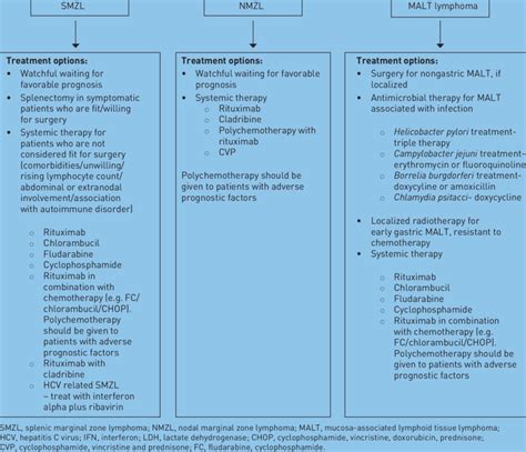 Available treatment options for marginal zone lymphoma. | Download Table