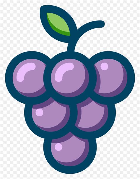 Cartoon Grapes Png, Clip Art For Web - Purple Grapes Clipart - FlyClipart