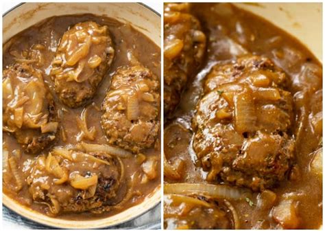 Hamburger Steak (with Gravy!) - The Cozy Cook