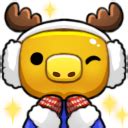 Gold Wumpus Deer Discord Sticker - Discord Emoji
