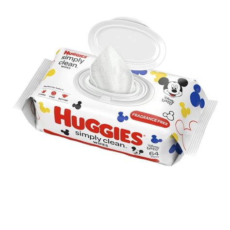 Huggies Simply Clean Unscented Baby Wipes, 1 Flip-Top Pack (64 Wipes Total) - Walmart.com ...