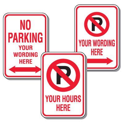 Custom No Parking Signs | Emedco