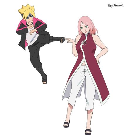 Sakura vs boruto by ZefiMankai on DeviantArt