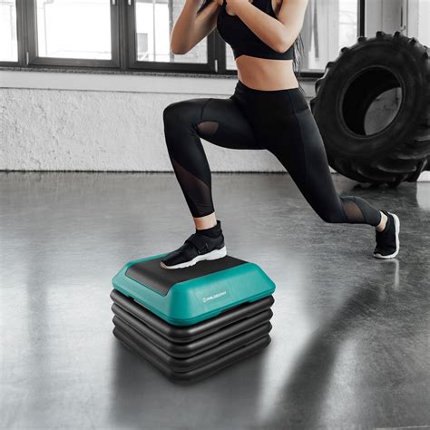 Aerobic Exercise Adjustable High Step Platform with 4 Risers ...