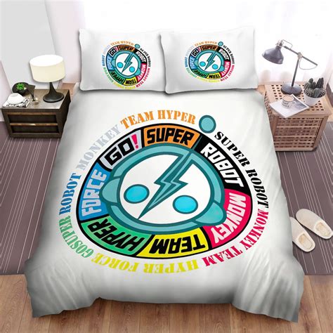 Super Robot Monkey Team Hyperforce Go! The Logo Bedding Sets Duvet Cover, Flatsheet, Pillowcase ...