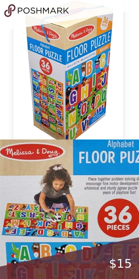 NEW! MELISSA & DOUG 36pc. Alphabet Floor Puzzle. Floor Puzzle, Melissa ...