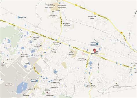 Asansol Map