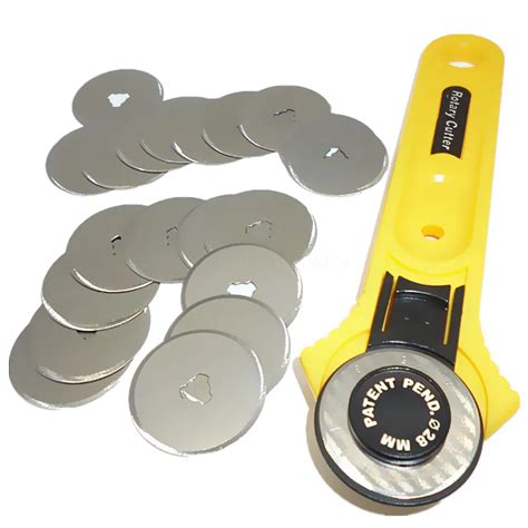 20pc 28mm Circular Cut Rotary Cutter Blade Patchwork Fabric Leather Craft Sewing Cutter Blades ...