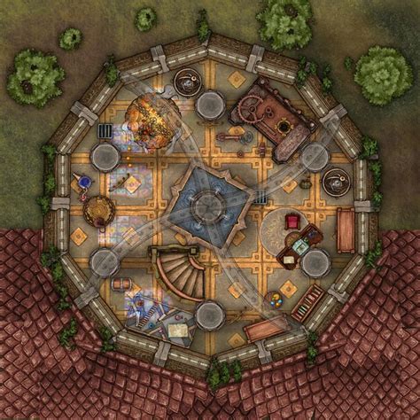 Arcanic Laboratory. Made in Inkaranate (Pro) : battlemaps | Dungeon maps, Fantasy map, Dungeons ...