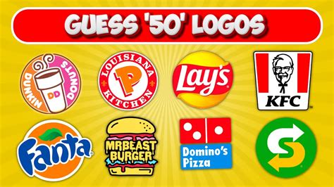 Can You Guess The Fast Food Logos ? | 50 logo Quiz - YouTube