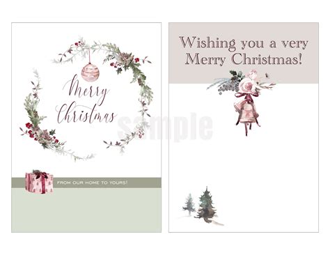 DIY Holiday Greetings: Free Printable Christmas Cards