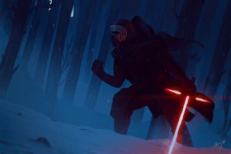 Kylo Ren fan art by Dimz on Behance