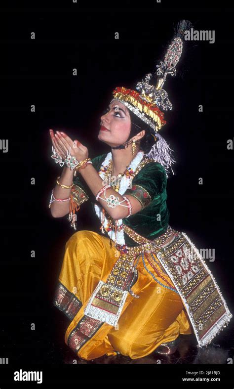 Manipuri Raas Leela classical Indian dance Stock Photo - Alamy