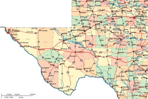 Regional Map of Western Texas