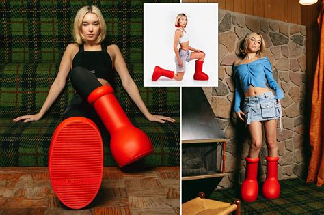 Celebrities Wearing Mschf's Big Red Boots: Ciara, Seth, 57% OFF