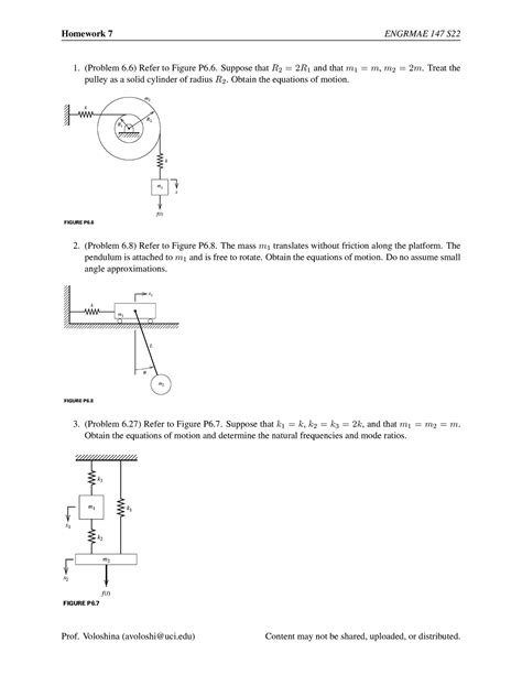 Hw7 - California western school law - Homework 7 ENGRMAE 147 S (Problem ...