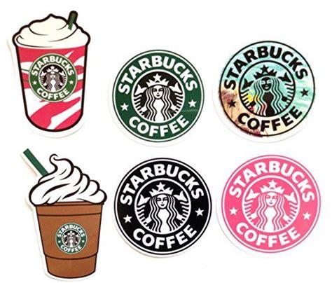 Starbucks Coffee Brand Logo Classic Original Decal Stickers Set of 6 | Fede