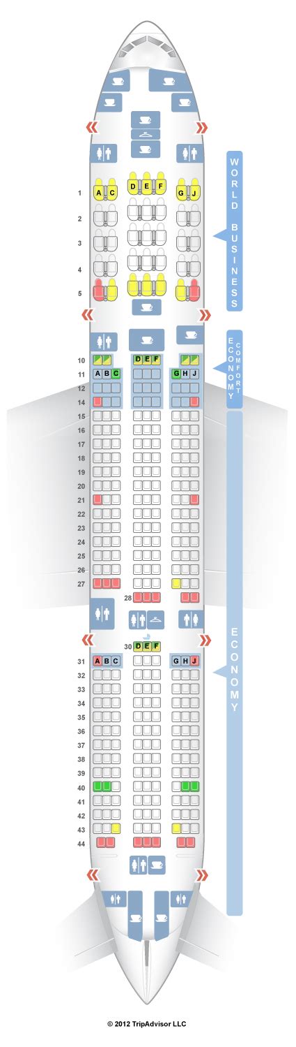 SeatGuru Seat Map KLM Boeing 777-200ER (772) V1