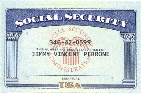 Editable Social Security Card Template - Professional Sample Template