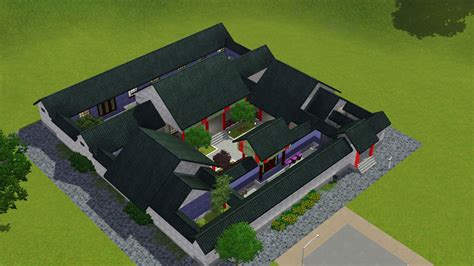 Traditional Chinese Courtyard House Floor Plan