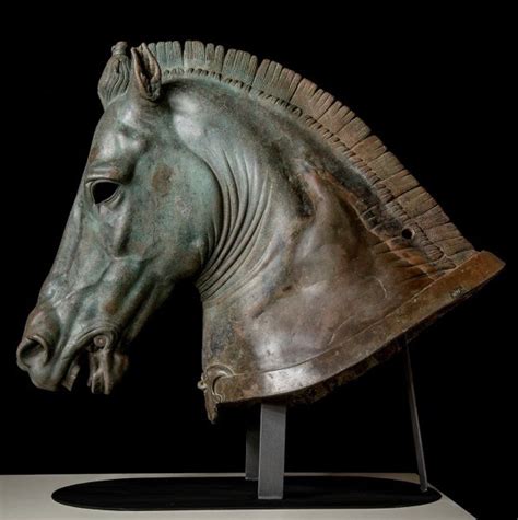 The "Medici Riccardi horse head" is a surviving part of a Hellenistic life-size equestrian ...