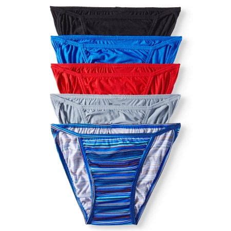 Jockey Life - Men's 24/7 Comfort Cotton String Bikini - 5 pack - Walmart.com