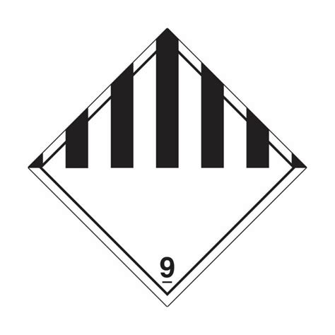 Dangerous Goods Class 9 - Placards, Signs, And Labels