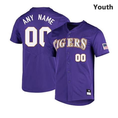 LSU Tigers Customized Jerseys, Custom LSU Baseball Uniform