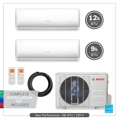 Bosch Bosch Ultra-Quiet 18K BTU 230V Mini Split Air Conditioner and ...