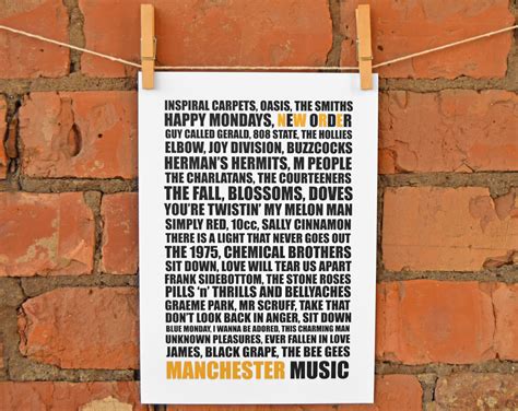 Manchester Music A4 Print | The Manchester Shop