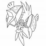 Pokemon Turtonator Coloring Page Sketch sketch template