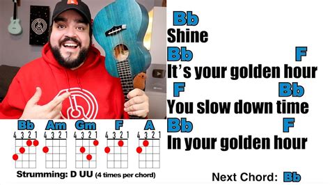 GOLDEN HOUR - JVKE (Ukulele Play Along with Chords and Lyrics) - YouTube