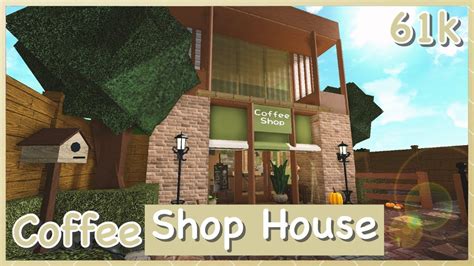 Bloxburg - Coffee Shop House Speed-build - YouTube