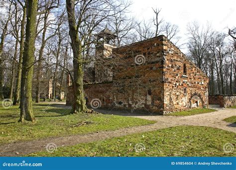 Ruins in Arkadia Park. Lowicz County Stock Photo - Image of facade, brick: 69854604