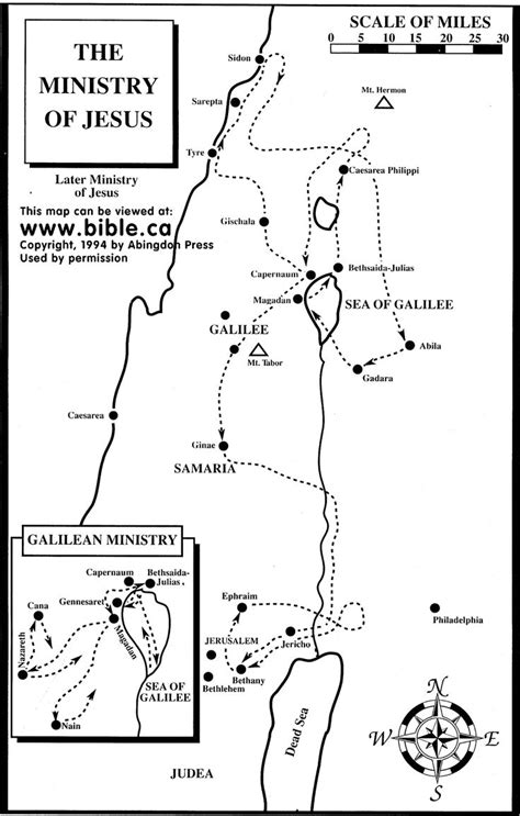 map of jesus travels - Google Search | Bible study scripture, Bible ...