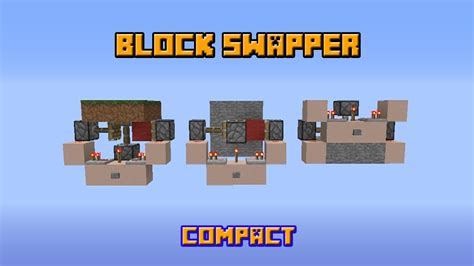 Le "Block swapper" (3 types) - Redstone | Minecraft - YouTube