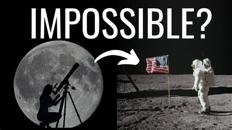 Can You SEE the FLAG on the Moon with a Telescope? #shorts - YouTube