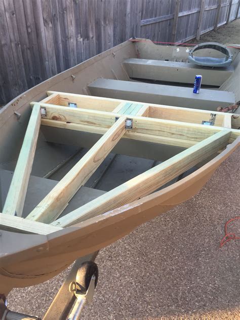 Aluminum Boat Deck Framing | Jon boat, Aluminum boat, Boat flooring ideas